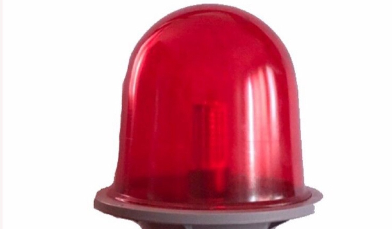 ЗОМ LED >32кд, тип «В» , 220V AC, IP57. Красное стекло ЗОМ LED >32кд, тип «В» , 220V AC, IP57. Красное стекло