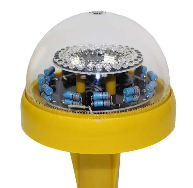 Сдвоенный ЗОМ LED>32 кд, тип «В», 220V AC, IP57. Красное стекло Сдвоенный ЗОМ LED>32 кд, тип «В», 220V AC, IP57. Красное стекло